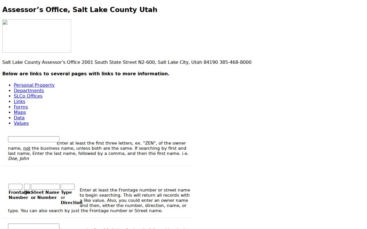 Taylorsville people search owner address and parcel fields